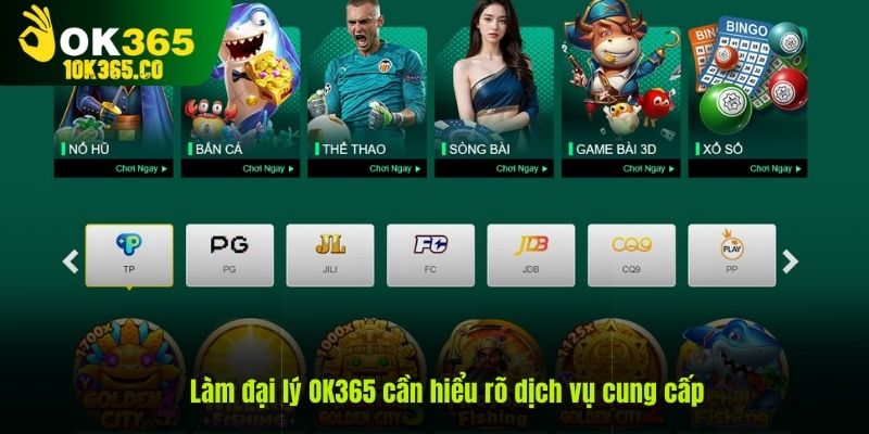 Làm đại lý OK365 cần hiểu rõ dịch vụ cung cấp